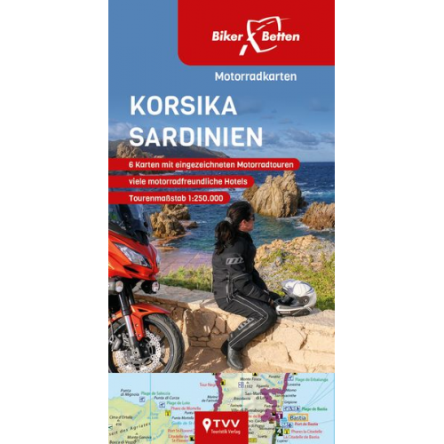 Motorradkarten Set Korsika Sardinien