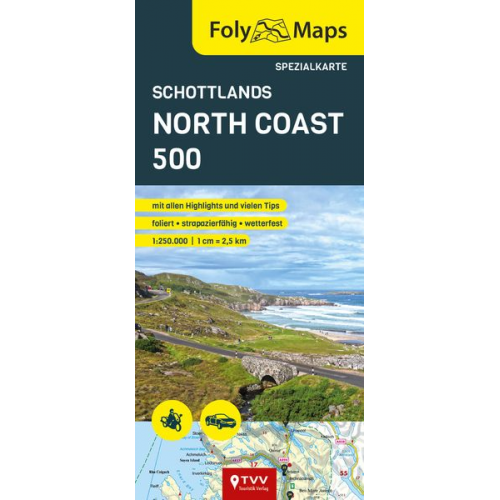 FolyMaps Karte Schottlands North Coast 500