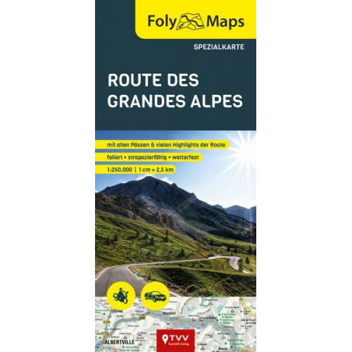 FolyMaps Route des Grandes Alpes Spezialkarte