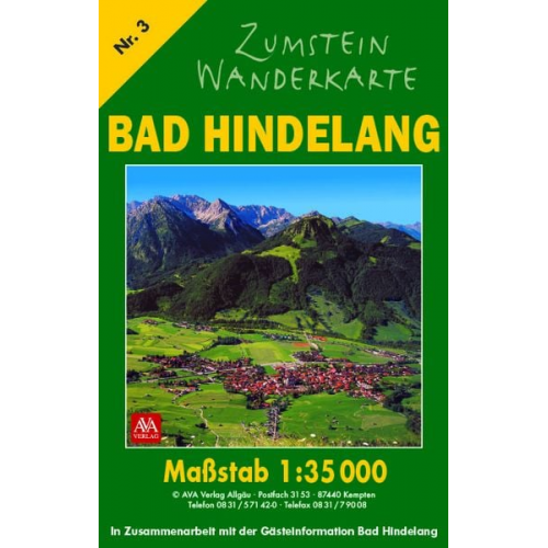 AVA Agrar Verlag Allgäu GmbH - Zumstein Wanderkarte Bad Hindelang