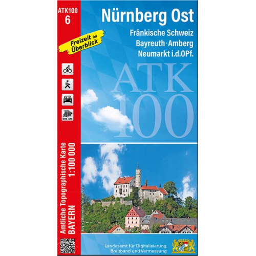 ATK100-6 Nürnberg Ost (Amtliche Topographische Karte 1:100000)