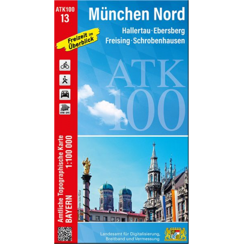 ATK100-13 München Nord (Amtliche Topographische Karte 1:100000)