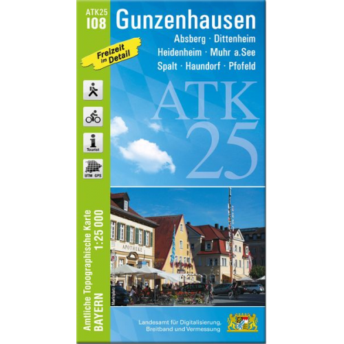 ATK25-I08 Gunzenhausen (Amtliche Topographische Karte 1:25000)