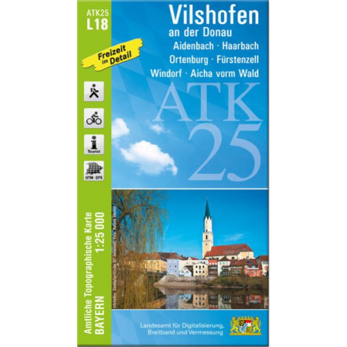 ATK25-L18 Vilshofen an der Donau (Amtliche Topographische Karte 1:25000)