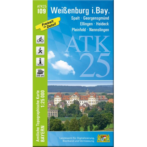 ATK25-I09 Weißenburg i.Bay. (Amtliche Topographische Karte 1:25000)