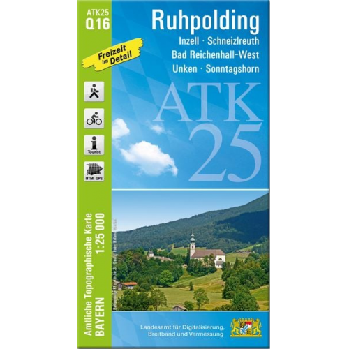 ATK25-Q16 Ruhpolding (Amtliche Topographische Karte 1:25000)