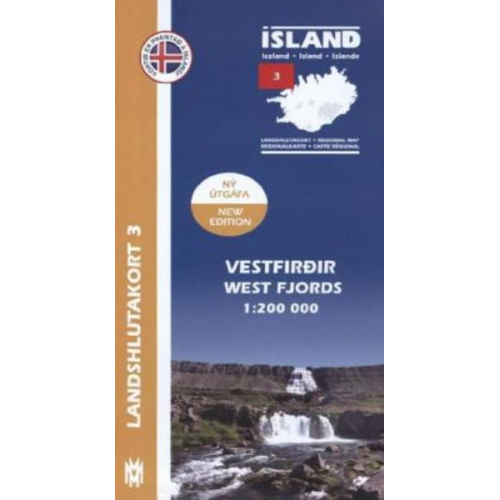 IRK 03 Vestfirdir / Westfjorde Regionalkarte 1 : 200 000