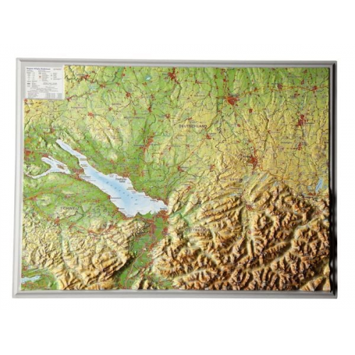 Andre Markgraf Mario Engelhardt - Relief Region Allgäu Bodensee 1 : 400.000