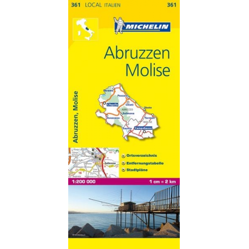 Michelin Lokalkarte Abruzzen und Molise