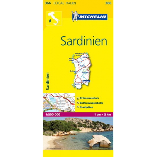 Michelin Lokalkarte Sardinien