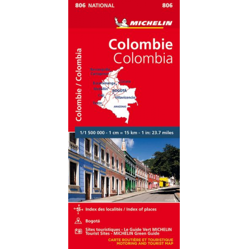 Michelin - Michelin Columbia Road and Tourist Map No. 806