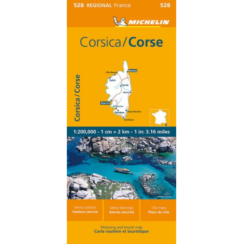 Michelin Corsica Map 528