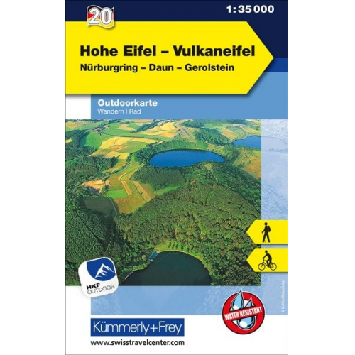 Hohe Eifel Vulkaneifel Nr. 20 Outdoorkarte Deutschland 1:35 000