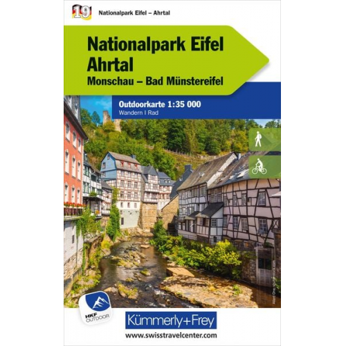 Nationalpark Eifel Ahrtal Monschau, Bad Münstereifel, Nr. 19 Outdoorkarte Deutschland 1:35 000