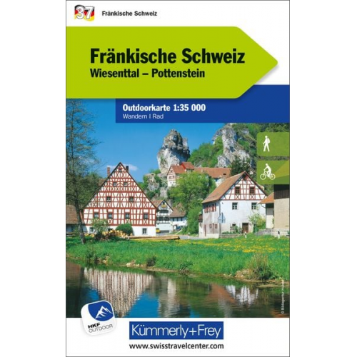 Fränkische Schweiz Wiesenttal, Pottenstein Nr. 37 Outdoorkarte Deutschland 1:35 000