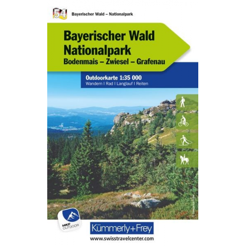 Bayerischer Wald Nationalpark Nr. 54 Outdoorkarte, LZ - 2026