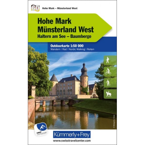 Hohe Mark - Münsterland West Haltern am See, Baumberge, Nr. 60 Outdoorkarte Deutschland 1:50 000