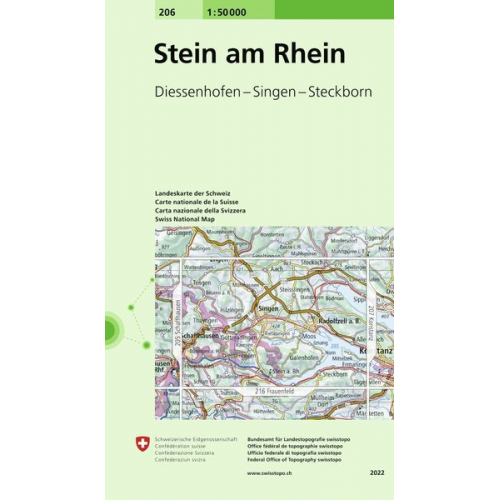 Swisstopo 1 : 50 000 Stein am Rhein