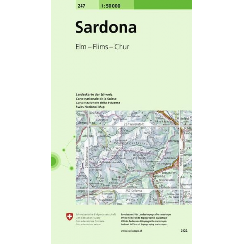 Swisstopo 1 : 50 000 Sardona