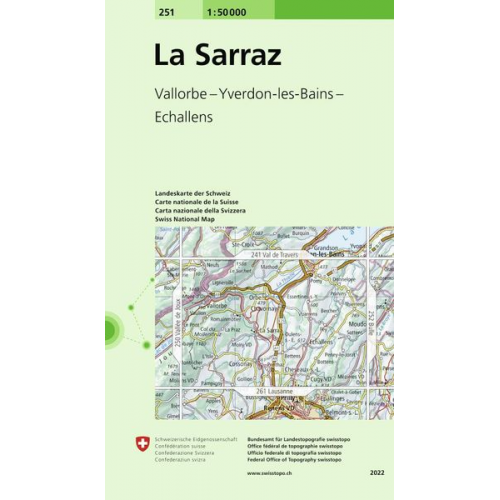 Swisstopo LK 1:50 La Sarraz