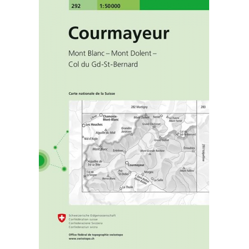 Swisstopo 1 : 50 000 Courmayeur