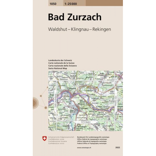 Swisstopo 1 : 25 000 Bad Zurzach