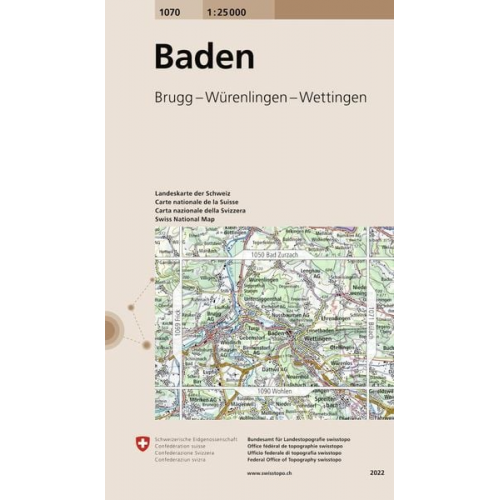 Swisstopo 1 : 25 000 Baden