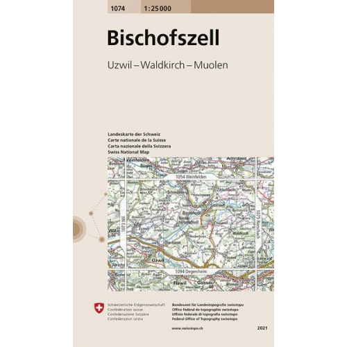 Swisstopo 1 : 25 000 Bischofszell