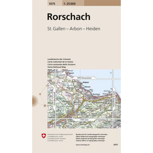 Swisstopo 1 : 25 000 Rorschach