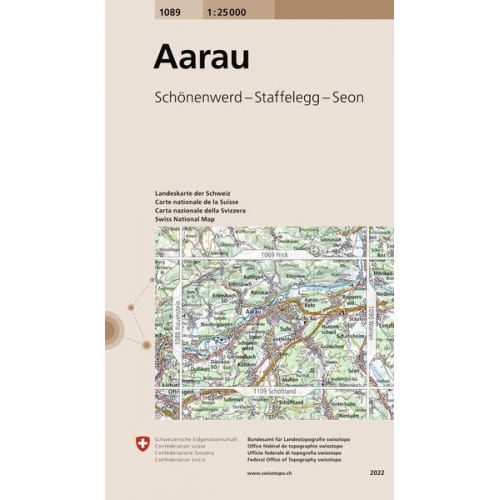 Bundesamt für Landestopografie swisstopo - Swisstopo 1 : 25 000 Aarau