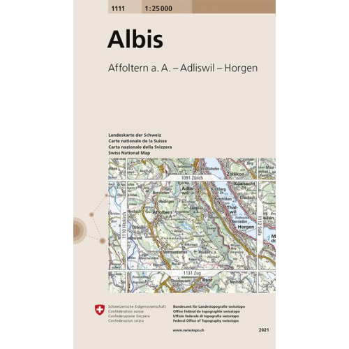 Swisstopo 1 : 25 000 Albis