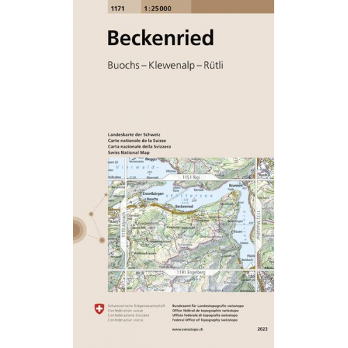 Swisstopo 1 : 25 000 Beckenried