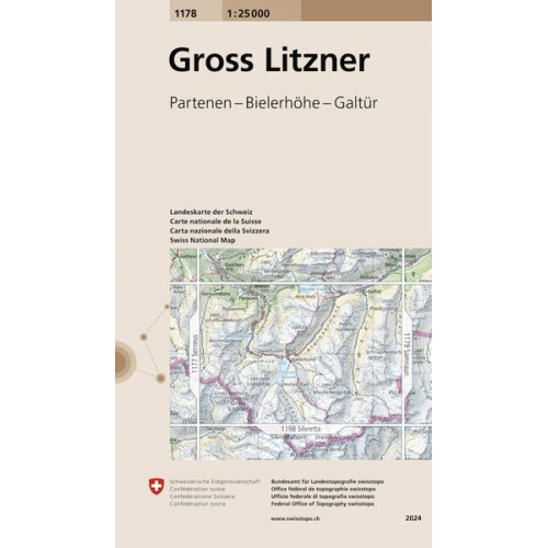 Swisstopo 1 : 25 000 Gross Litzner