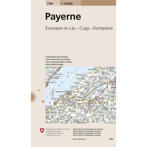 Swisstopo 1 : 25 000 Payerne