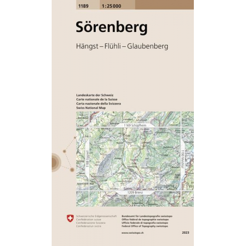 Swisstopo 1 : 25 000 Sörenberg