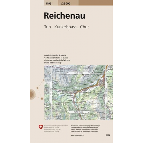Swisstopo 1 : 25 000 Reichenau