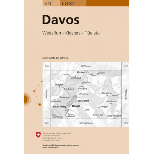 Swisstopo 1 : 25 000 Davos