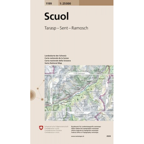 Swisstopo 1 : 25 000 Scuol