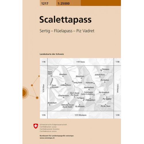 Swisstopo 1 : 25 000 Scalettapass