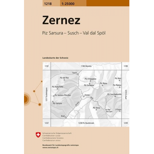 Swisstopo 1 : 25 000 Zernez