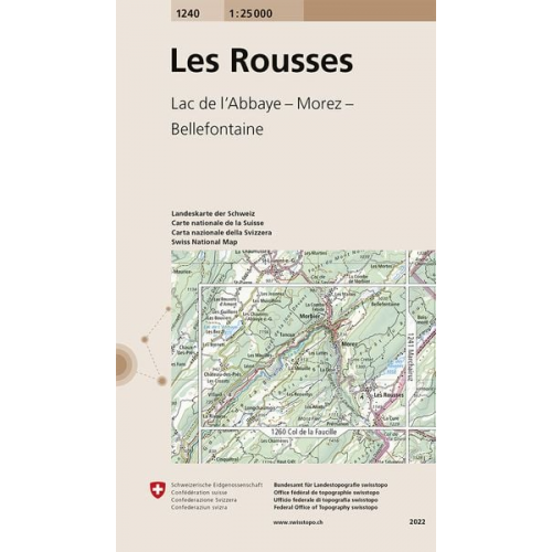 Swisstopo 1 : 25 000 Les Rousses