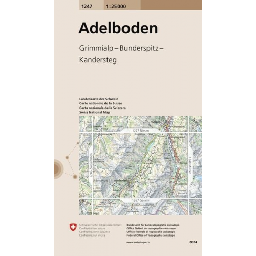 Swisstopo 1 : 25 000 Adelboden