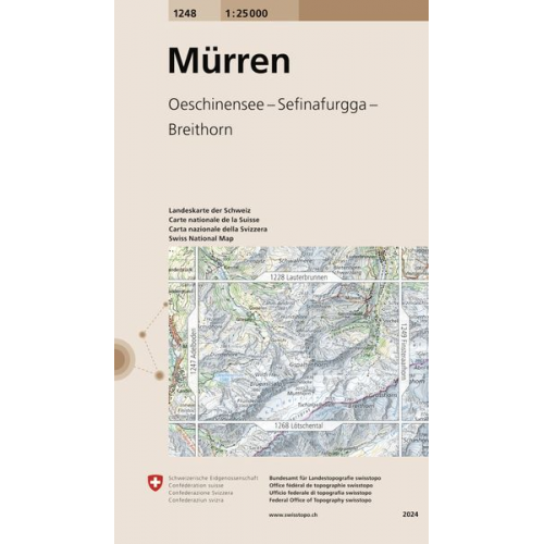 Swisstopo 1 : 25 000 Mürren