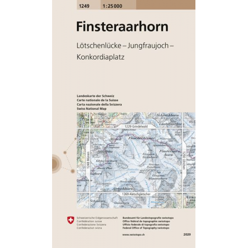 Swisstopo 1 : 25 000 Finsteraarhorn