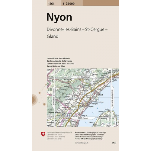 Swisstopo 1 : 25 000 Nyon