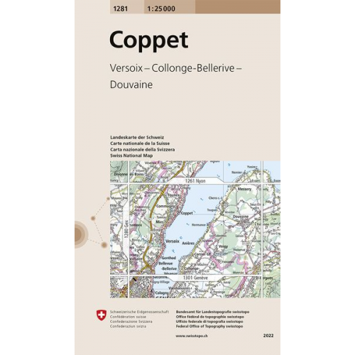 Swisstopo 1 : 25 000 Coppet