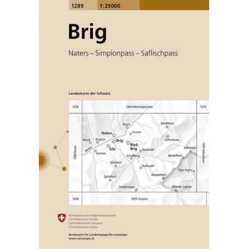 Swisstopo 1 : 25 000 Brig