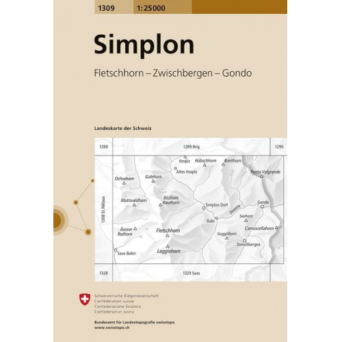 Swisstopo 1 : 25 000 Simplon