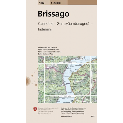 Swisstopo 1 : 25 000 Brissago