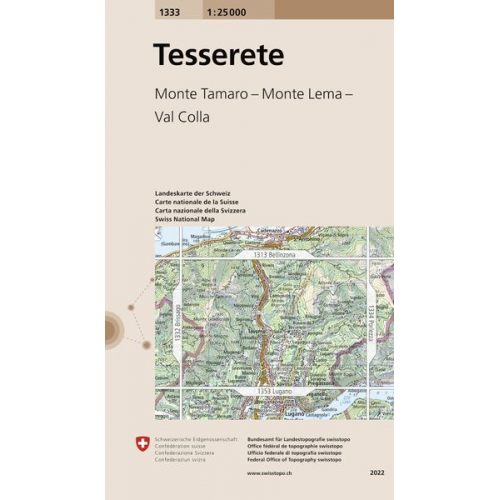 Swisstopo 1 : 25 000 Tesserete